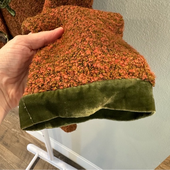 ANTHROPOLOGIE Jacket Cardigan Blazer Coat Sweater with Velvet Detail and Stretch - Picture 5 of 7